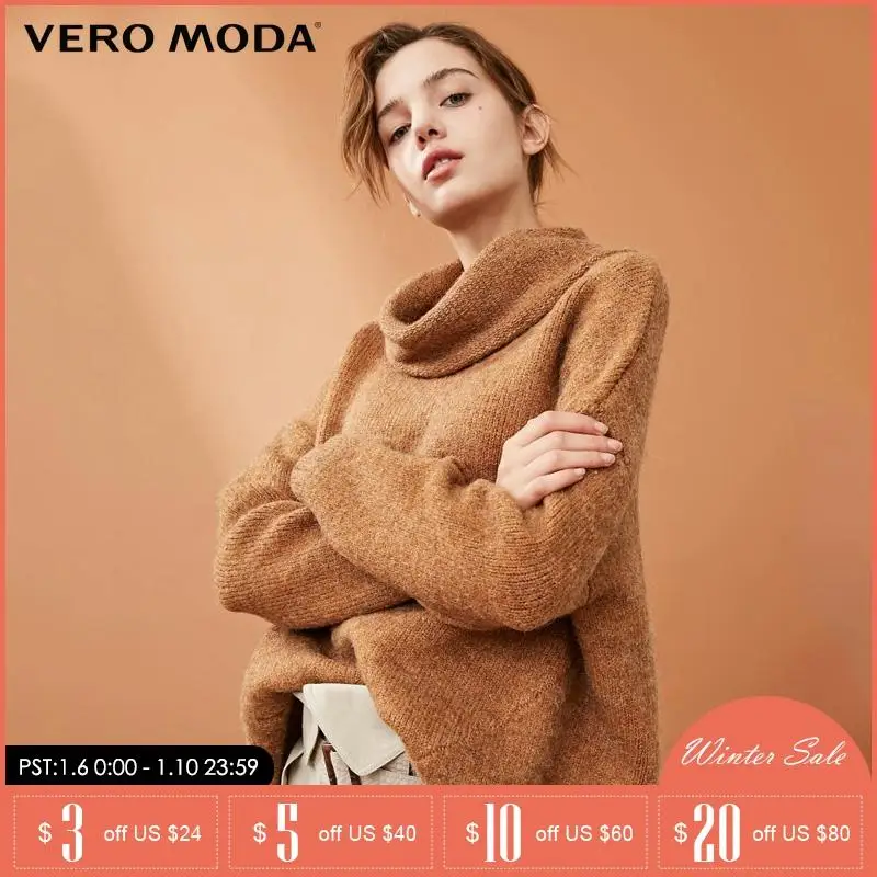 Vero Moda осень зима Женская шерстяная кашемировая Водолазка пуловер свитер | 318313534