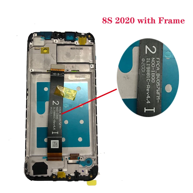 Original DISPLAY For Huawei Honor 8S KSE-LX9 KSA-LX9 LCD display Touch Screen Digitizer Assembly with frame Repair parts 