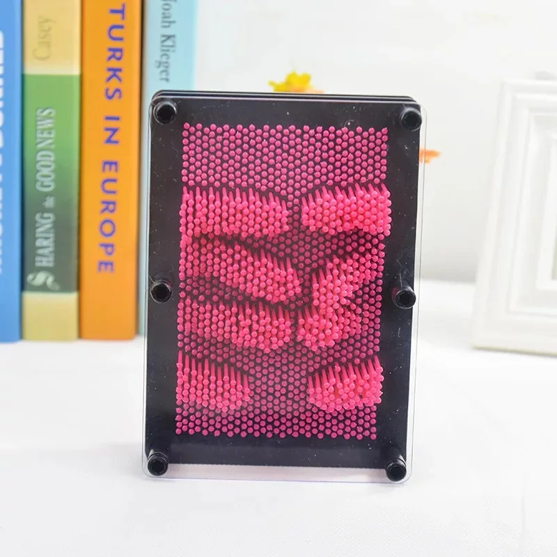 medium Pin Art 3D Скульптура Игла DIY резьба Форма Настольная игрушка украшение Hogar дом декоративные украшения для дома - Цвет: medium