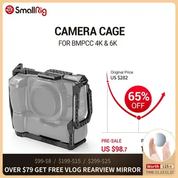 

SmallRig Camera Cage for BMPCC 4K & 6K with Battery Grip Attached 2765