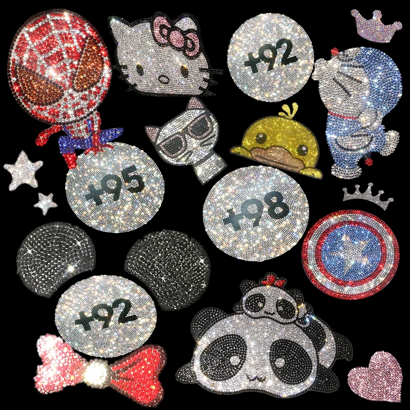 

Interesting Animal Car Sticker High Quality Crystal Decoration Stickers Funny Oil Type Tips Diamond Reflective Sticker