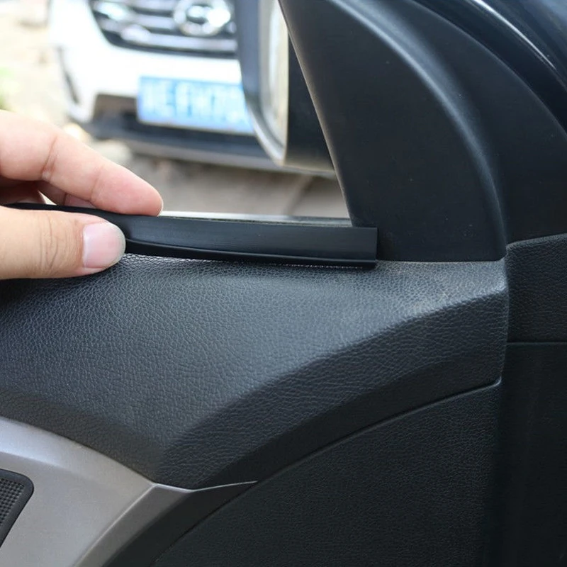 

Rubber Car Window Glass Protector Seal Strip Noise Car Door Weatherstrip Windshield Edge Sealing Strips Sticker Auto Accessories