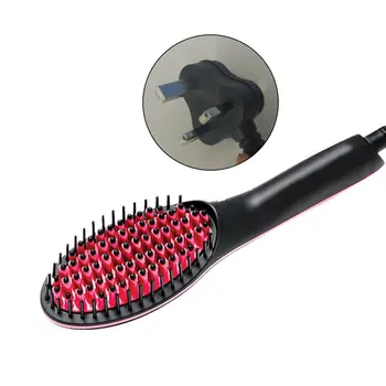 

Portable Size Handheld Hair Straight Electric Brush Professional LCD Display Fast Hair Straightener Comb Best Gift