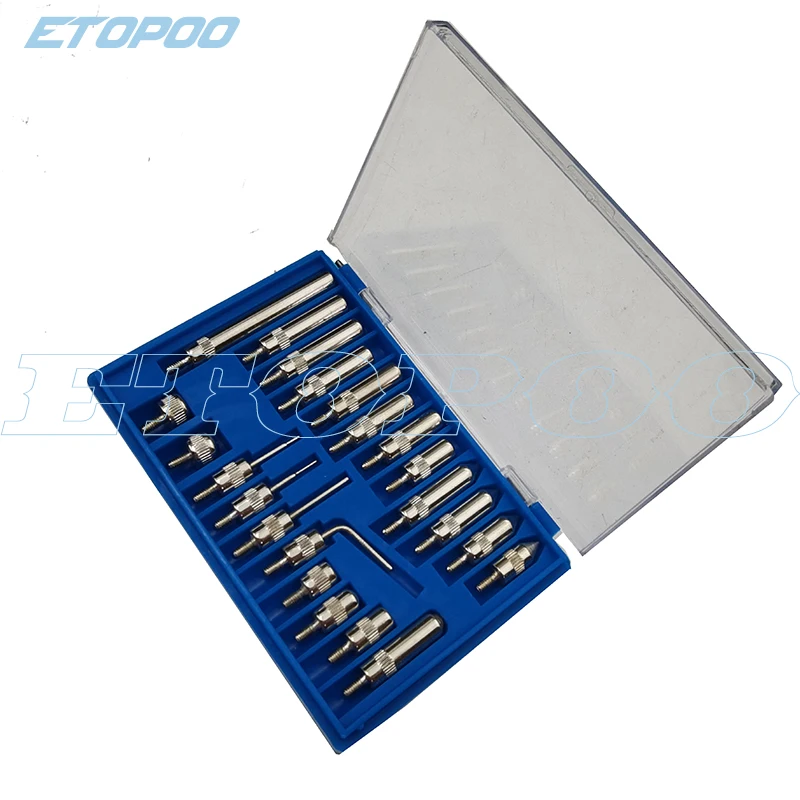 Description Picture 3 of itemDial Indicator 22Pcs M2.5 and 4-48 Thread Tip For Dial & Test Indicators Steel Dial Indicator Point Set