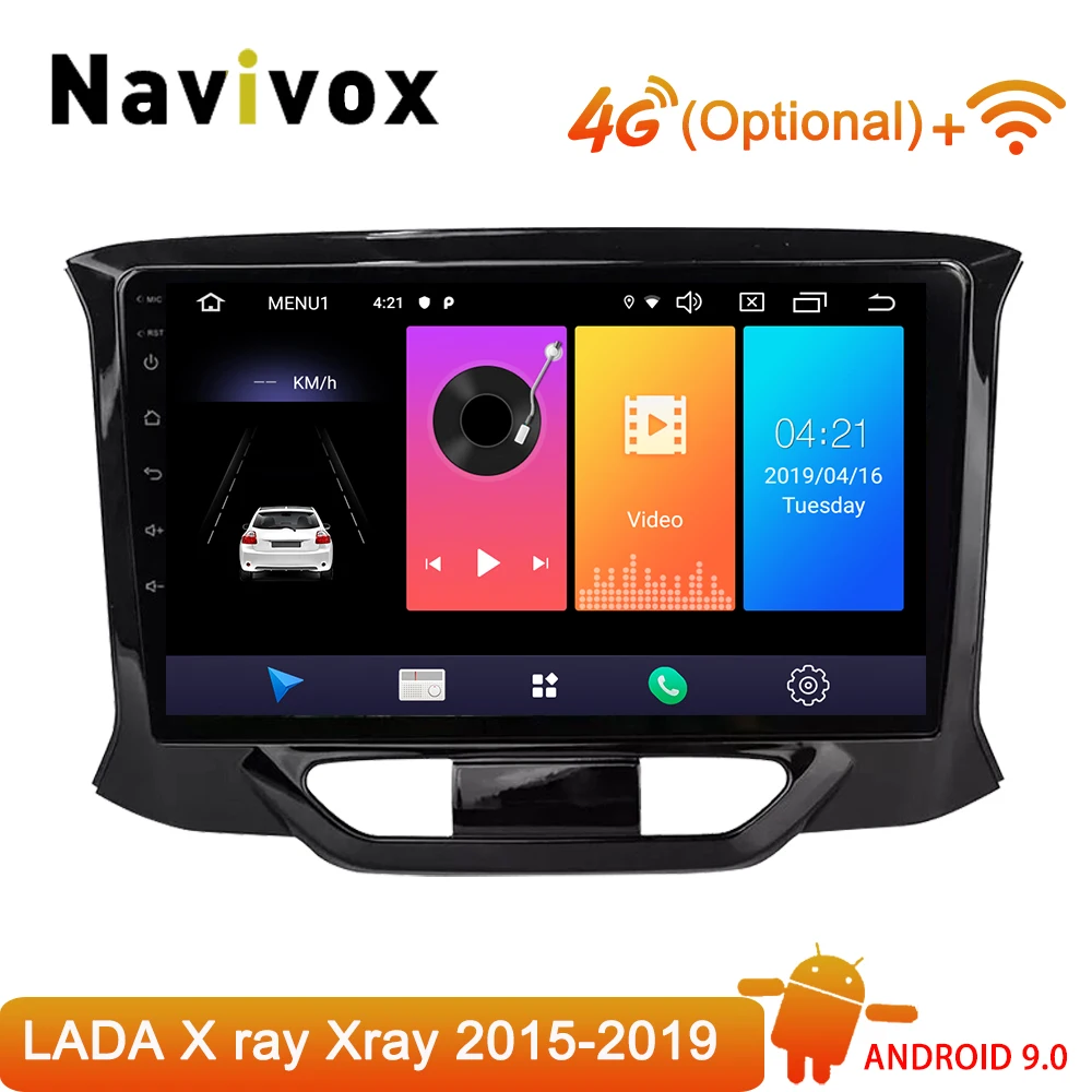 

Navivox Car Radio Multimedia Video Player Navigation GPS Android 9.0 2 din dvd For LADA X ray Xray 2015 2016 2017 2018 2019 SWC