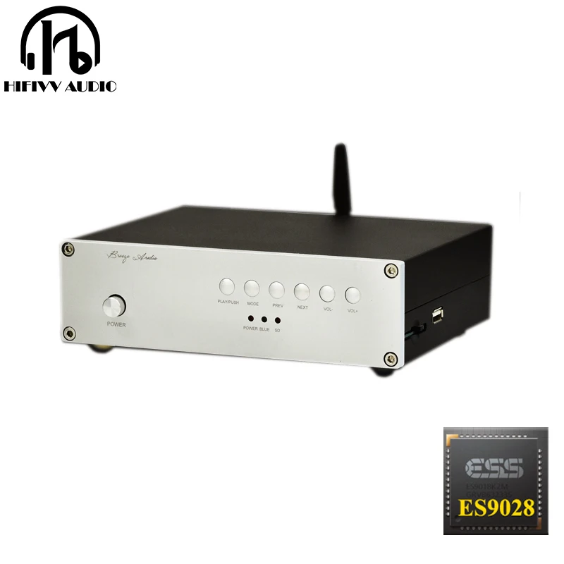 Hi Fi плеер с Bluetooth ЦАП аудиоресивер ES9028Q2M декодер звука качество CD гарнитура