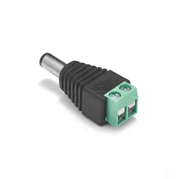 

200pcs 5.5mmx2.1mm Male DC Power Connector Jack Plug Adapter DC Connectors For CCTV Camera 5050 LED Rigid Strip Modules Lighting