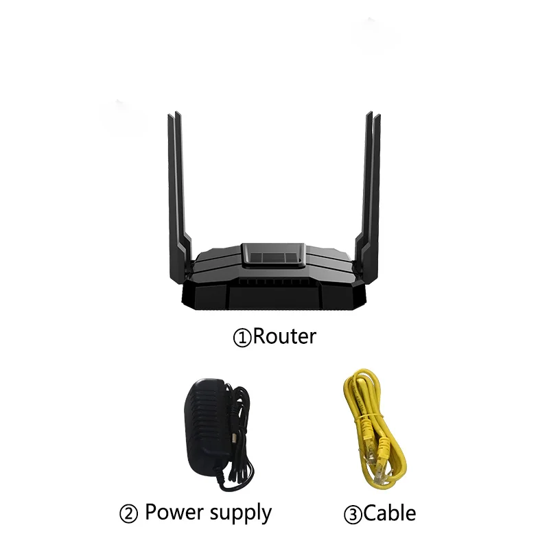 Черный 1200 Мбит/с беспроводной Wifi маршрутизатор двухдиапазонный Wifi Reapter удлинитель 1* WAN 4* LAN гигабитный USB портов с английской прошивкой более широкий охват ZBT - Цвет: Черный