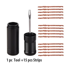 Tubeless Tire Repair Kit with Insertion Tool and Rubber Strips (Set B)