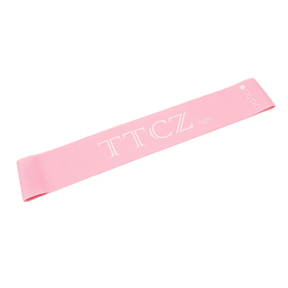 Pink 600x50x0.5mm 1 шт., эластичные ленты для растяжения лодыжки, упражнений, петли для силовой тренировки веса, фитнес-петли для тренировки ног, подтяжки ягодиц - Цвет: Pink 600x50x0.5mm