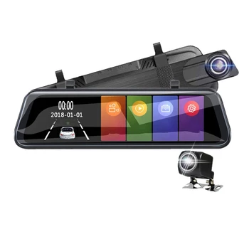 

Vehicle Dash CAM-10 Inch Dash Cam HD Night Vision 1080P Dual Recording Lens Parking Monitor 32GB SD Card