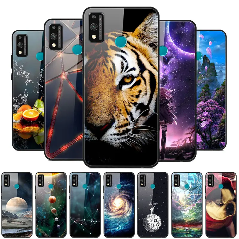 

Tempered Glass Case For Huawei Honor 9X Lite Case Cover Bumper on Honor 9X Lite 2020 9XLite 9 X light Case Hard Back Cover