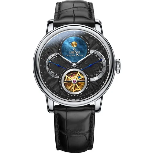 wrist watch p4 Мужские часы, мужские автоматические часы LOBINNI, люксовый бренд, водонепроницаемые, кожаный ремешок, мужские деловые механические часы, наручные часы, relogio - Цвет: wrist watch p4