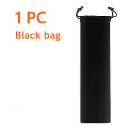 Vibrant Reusable Stainless Steel Straws with Cleaning Brush - Eco-Friendly Drinkware Set (1PC Black bag)