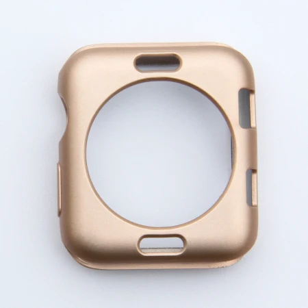 Для iWatch Apple Watch Series 3 2 1 38 мм 42 мм чехол s протектор Мягкий чехол из ТПУ для iWatch 3 защитный бампер ремешок для часов аксессуары - Цвет: Золото
