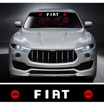 

Car front window glass stickers car sunshade windshield vinyl decals For Fiat Viaggio Abarth Punto 124 125 500 Car Styling