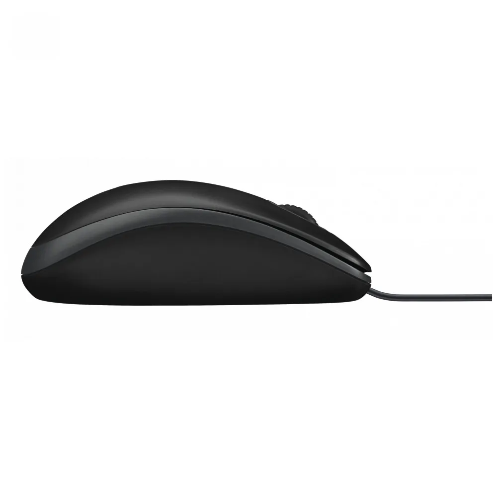 Мышь Logitech B100 Black (черная оптическая 800dpi USB 1.8м)|Мыши| |