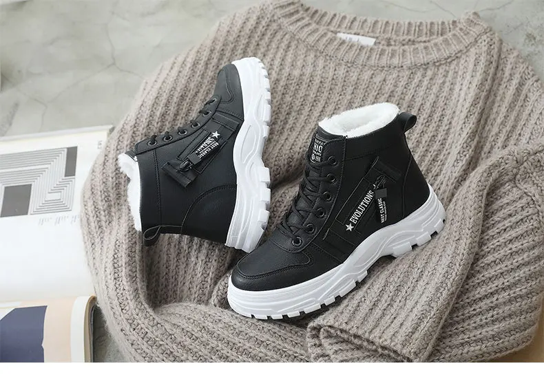 Very Good Quality Outdoor Winter Plush Casual Shoes wear Female Snow Boots Footwear zapotos mujer Warm sneakers