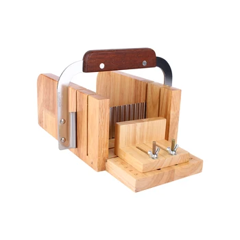 

DIY Handmade Soap Tool Set Wooden Soap Loaf Mold Cutter Knife Soap Making Supplies For Repair Soap Trough Cut