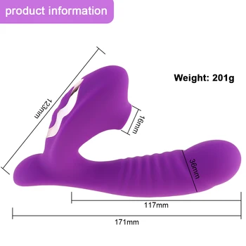 Dildo Sucking Vibrator 10 Vibrations Vagina G Spot Clit Sucker Erotic Clitoris Stimulator Massager Female Sex Toys for Women 2