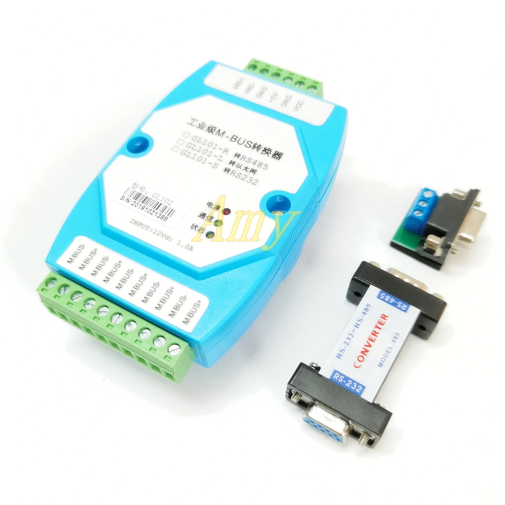 MBUS/M-BUS-MODBUS-RTU 변환기 RS485는 500개의 MBUS 장비를 연결하여 투과율을 지원합니다.