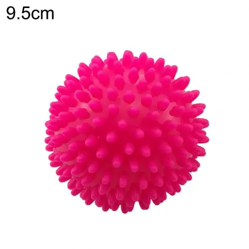 L Rose Red 7,5 см/9,5 см Йога Массаж колючий шар студия Spikey Массажный мяч для фитнеса Spiky стресс Рефлексология - Цвет: L Rose Red