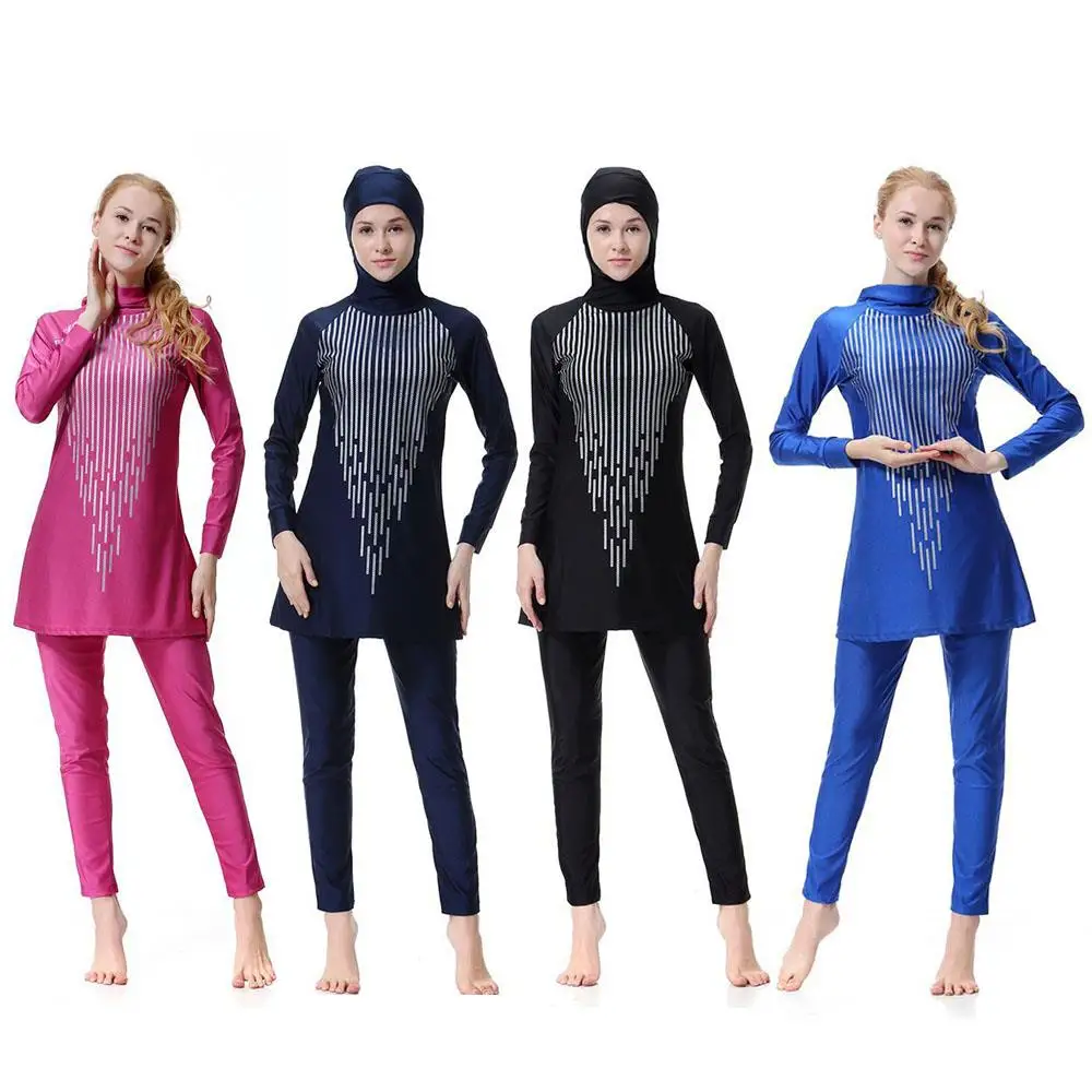 

Muslim Clothe Women Swimwear Swimming Beach Swimsuit Costume Two Pieces Muslim Swimsuit Sport