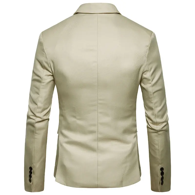Мужской Блейзер костюм Fashion Модный Блейзер Костюмы Бизнес Slim Fit куртки пальто мужской пиджак верхняя одежда
