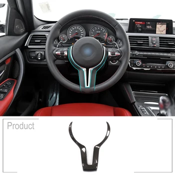 

For BMW M3 4 5 6 F06 X5M F06 10 12 13 20 21 22 30 32 33 36 80 82 83 X5 F15 X6 F16 M-Sport Interior Steering Wheel Trim Cover