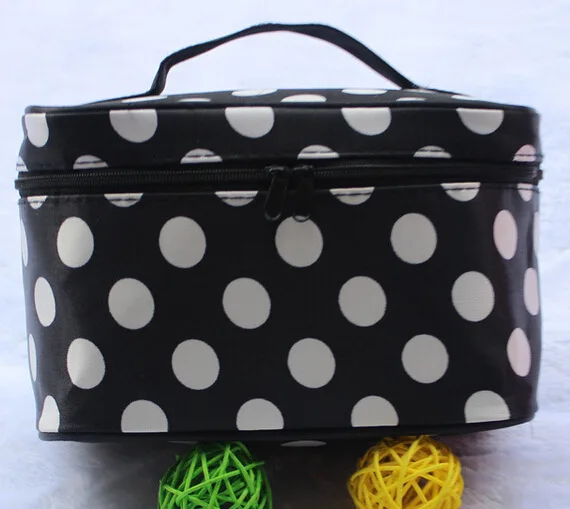 Ougger Girl Makeup Box Professional Large Cosmetic Bag High capacity Waterproof PU Printing Travel Organizer Bags Zipper Pouch