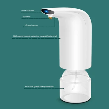 

Bathroom Hardware Automatic Induction Sprayer Infrared Intelligent Hand Induction Alcohol Sterilization Spray Soap Dispenser