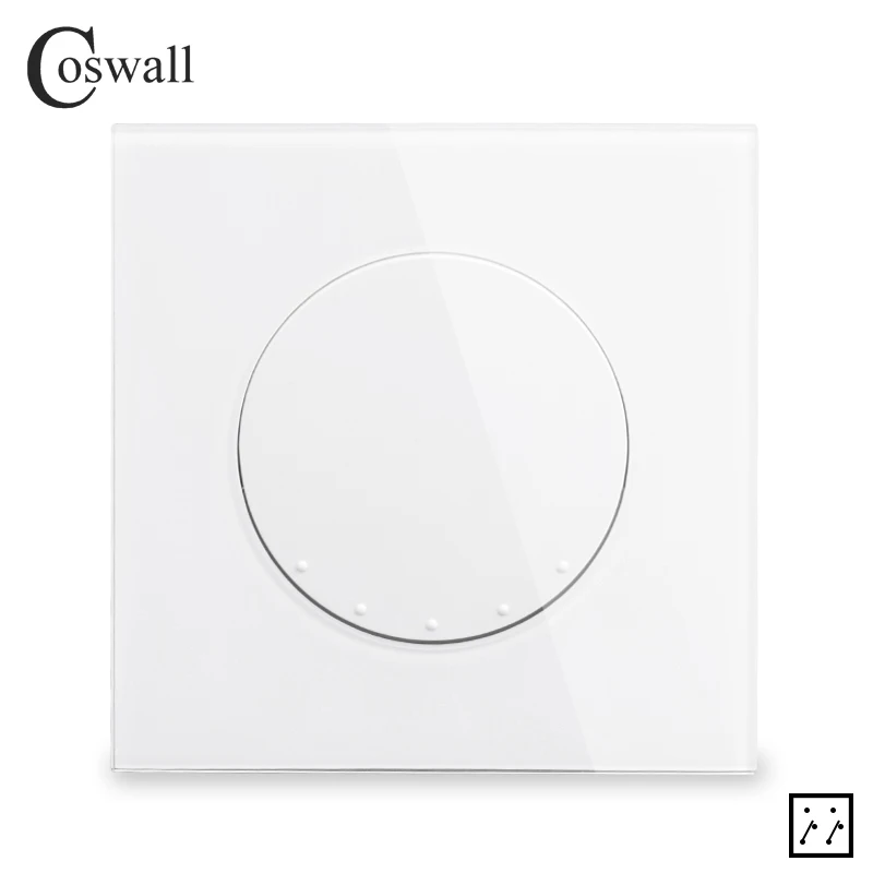 Переключатель освесветильник Coswall стеклянная панель 1 комплект 3 направления