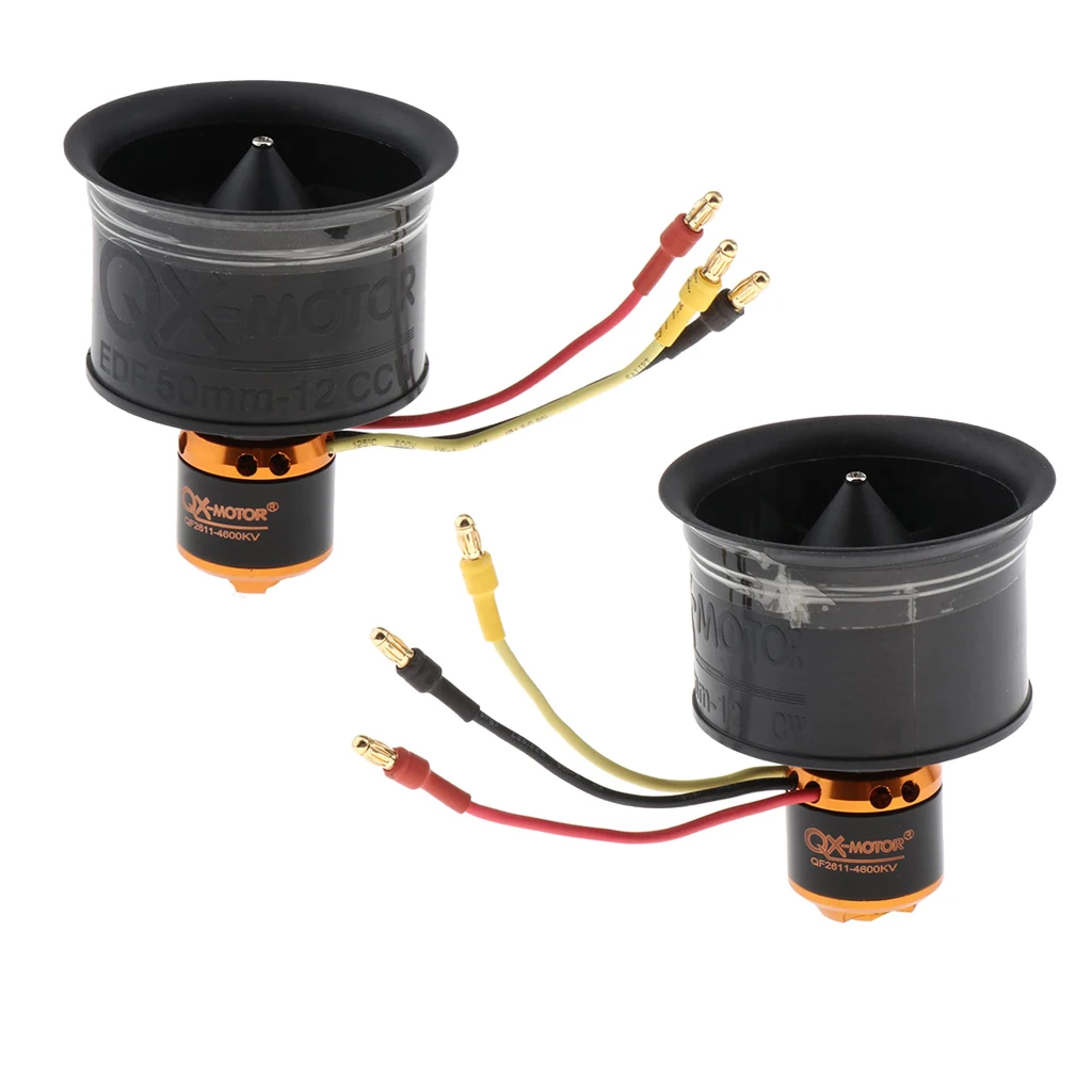 50mm Duct Fan 12 Blade Brushless Motor QF2611 4600KV for RC Model Aircraft