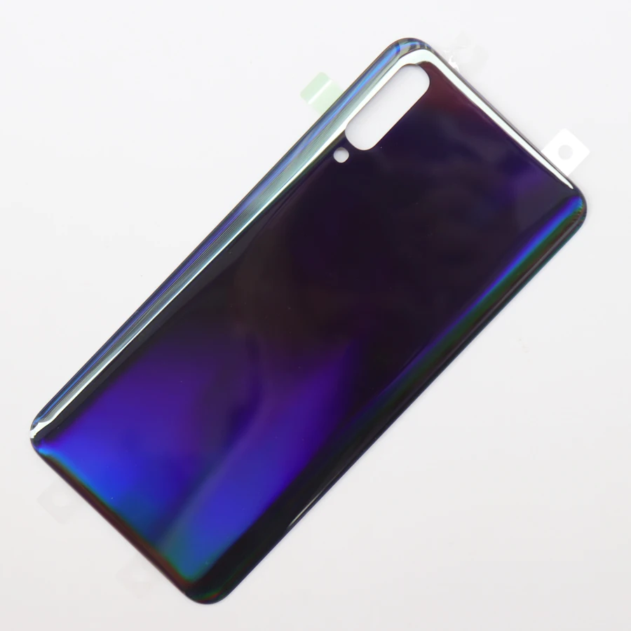 10 шт. для samsung Galaxy A50 A505 A505F SM-A505F Чехол для мобильного телефона Корпус батареи Крышка настоящая дверь задняя Замена - Цвет: Black