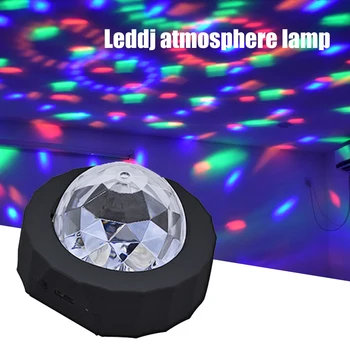 

LED Disco Stage Effect Light Voice Control Flashing Music DJ Atmosphere Light USB Dimmable Magnet Adsorption Lamp Party Decor