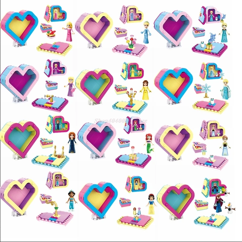 

Toys For Children Legoing Friends Cinderella MOC Bricks Building Blocks Princess For Girls Figure Block Friends Legoings Figures