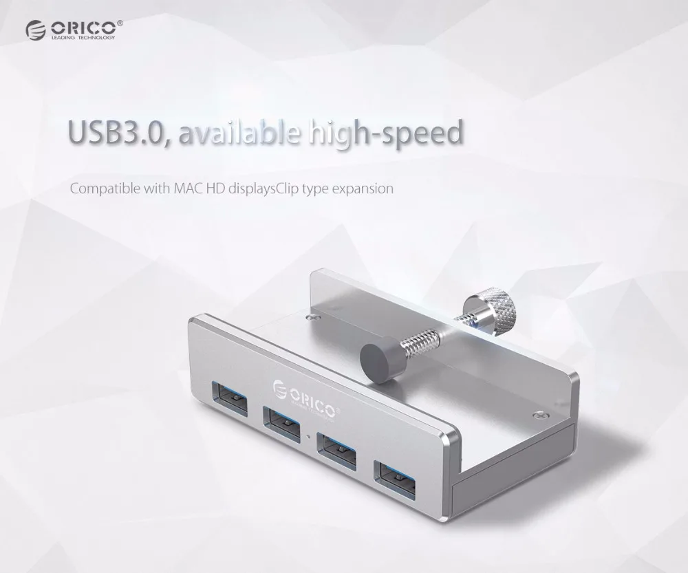 ORICO MH4PU Aluminum alloy usb3.0 splitter computer notebook one for four U port converter snap-on expansion multi-interface hub