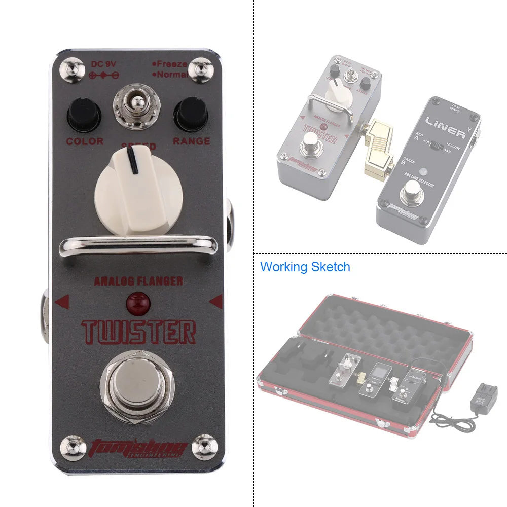 Арома ATR-3 Twister аналог Flanger педаль эффектов для электрогитары мини один эффект с истинным обход