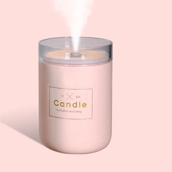 

USB candle humidifier 280ml ultrasonic oil diffuser car purifier aromatic anion atomizer