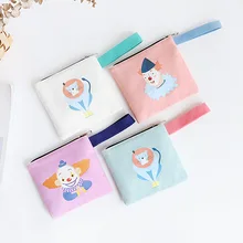 Модный женский холщовый клатч, сумки небольшая Холщовая Сумка, кошелек с мультяшным рисунком, сумка для мобильного телефона, настраиваемые, с логотипом