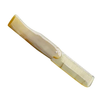 

17cm Foldable Ox Horn Comb Portable Hair Comb Pocket Comb Styling Tool