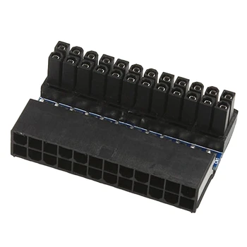 

Atx 24 Pin Female To 24 Pin Male Right Angle Adapter For Desktop Pc Power Supply