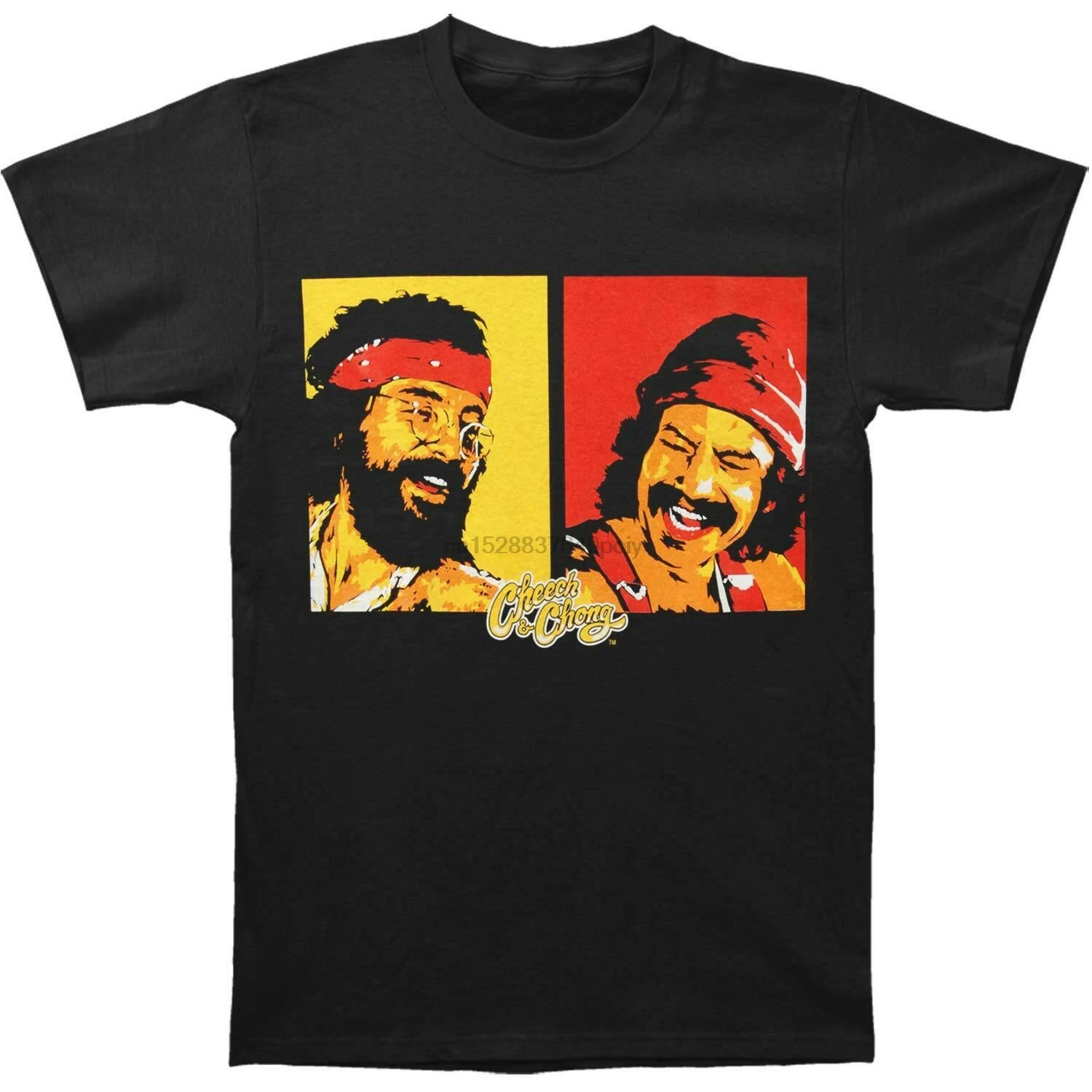 Мужская черная футболка Cheech Chong 77 | одежда