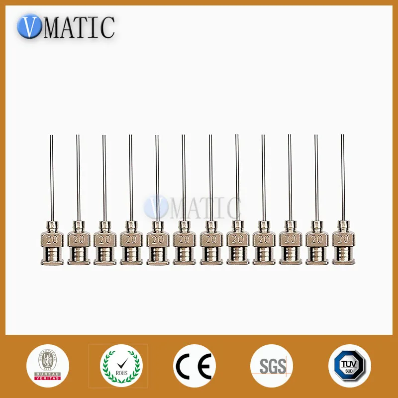 12 шт. 1 дюйм Длина наконечника 20 г тупой нержавеющая сталь Дозирующий шприц игла для клея игла дозатора
