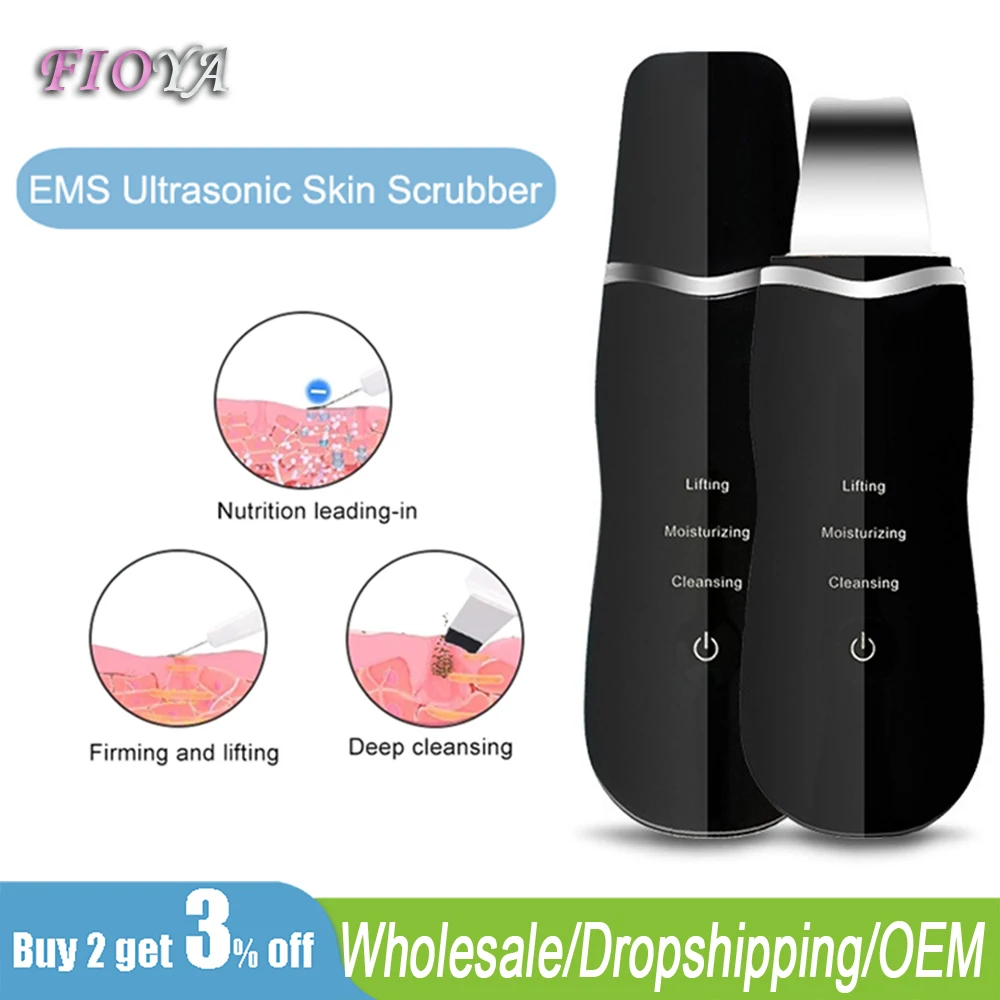 

Ultrasonic Skin Scrubber Electric Skin Tag Removal Pimple Remover Blackhead Remover Skin Peeling Scrubber Facail Pore cleaner