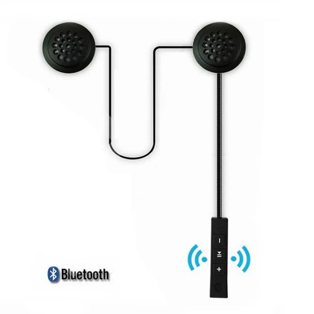 Bluetooth-гарнитура с защитой от помех, мотоциклетный шлем, наушники для вождения с большими кнопками, компактная гарнитура с громкой связью