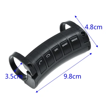 

Car Steering Wheel Button Auto Mini LED Wireless Bluetooth Stereo 10 Keys