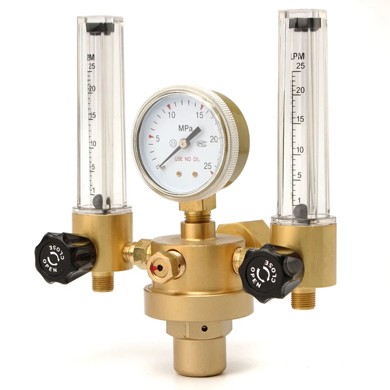 ELEG-Argon CO2 манометр регулятор давления Mig Tig расходомер Контроль Клапан сварочный газ двойная трубка счетчик пузырьков аквариум расходомер