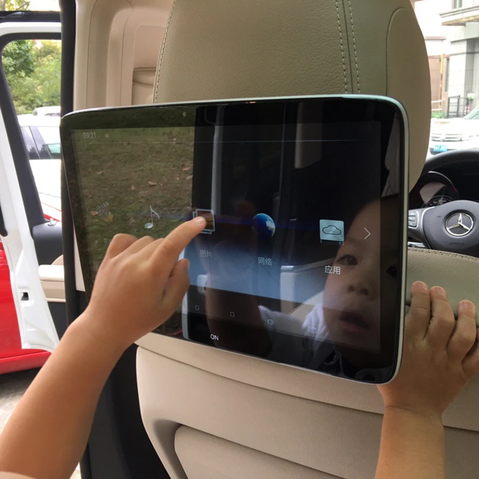 Видеоплеер на подголовник автомобиля с Wi-Fi Android 10 0 монитор для Mercedes Benz S Class W222