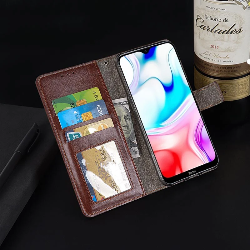 Чехол для Xiaomi Redmi 8, роскошный флип-кошелек из ПУ кожи, кожаный чехол для Xiaomi Redmi 8 Redmi8, чехол-сумка с фоторамкой и отделением для карт